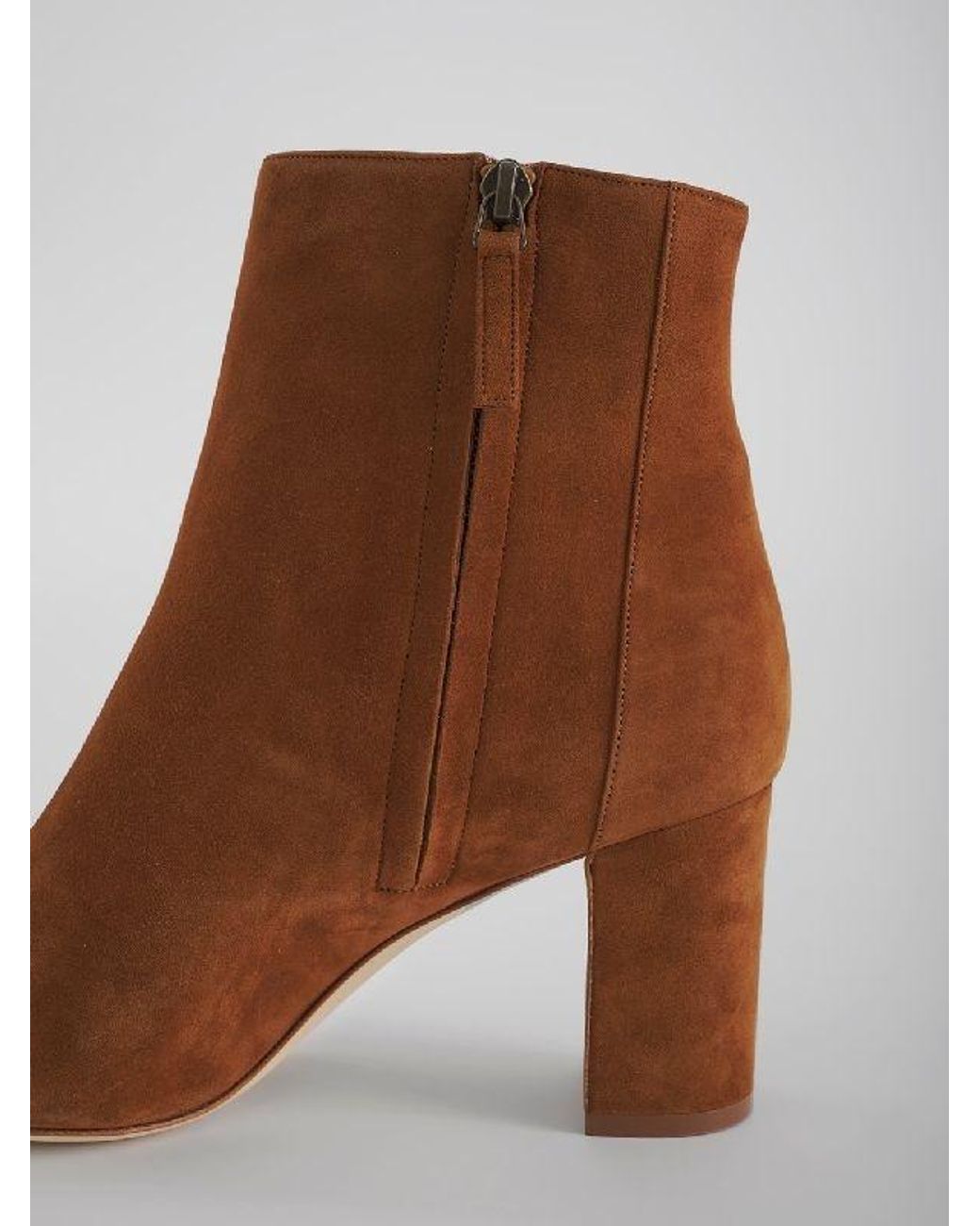 Manolo Blahnik Brown Pointed And Ankle Boots
