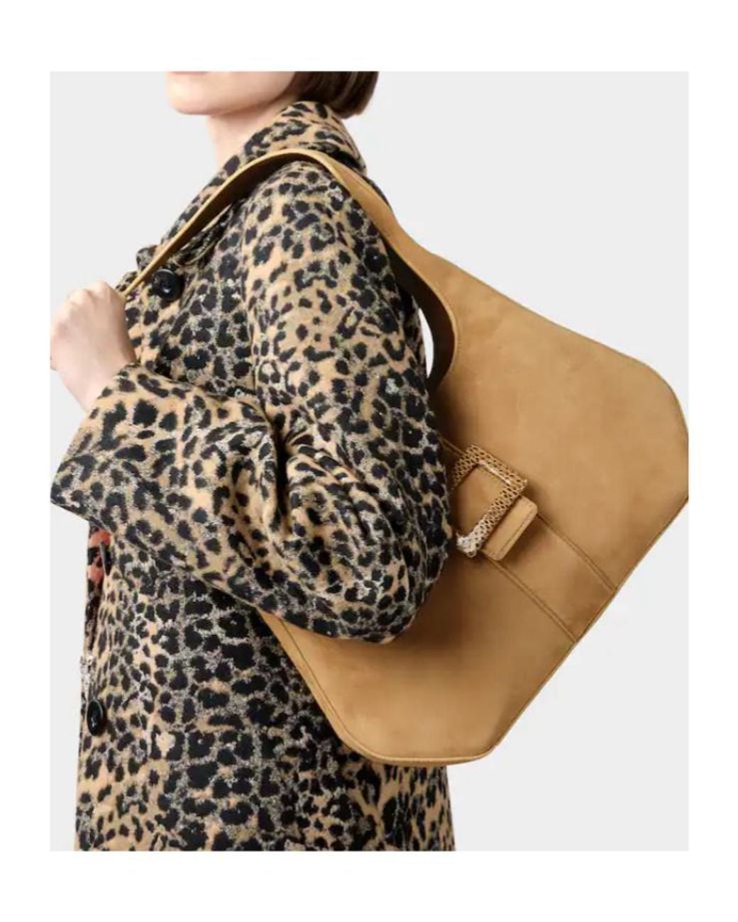Roger Vivier Natural Belle Vivier Small Hobo Shoulder Bag