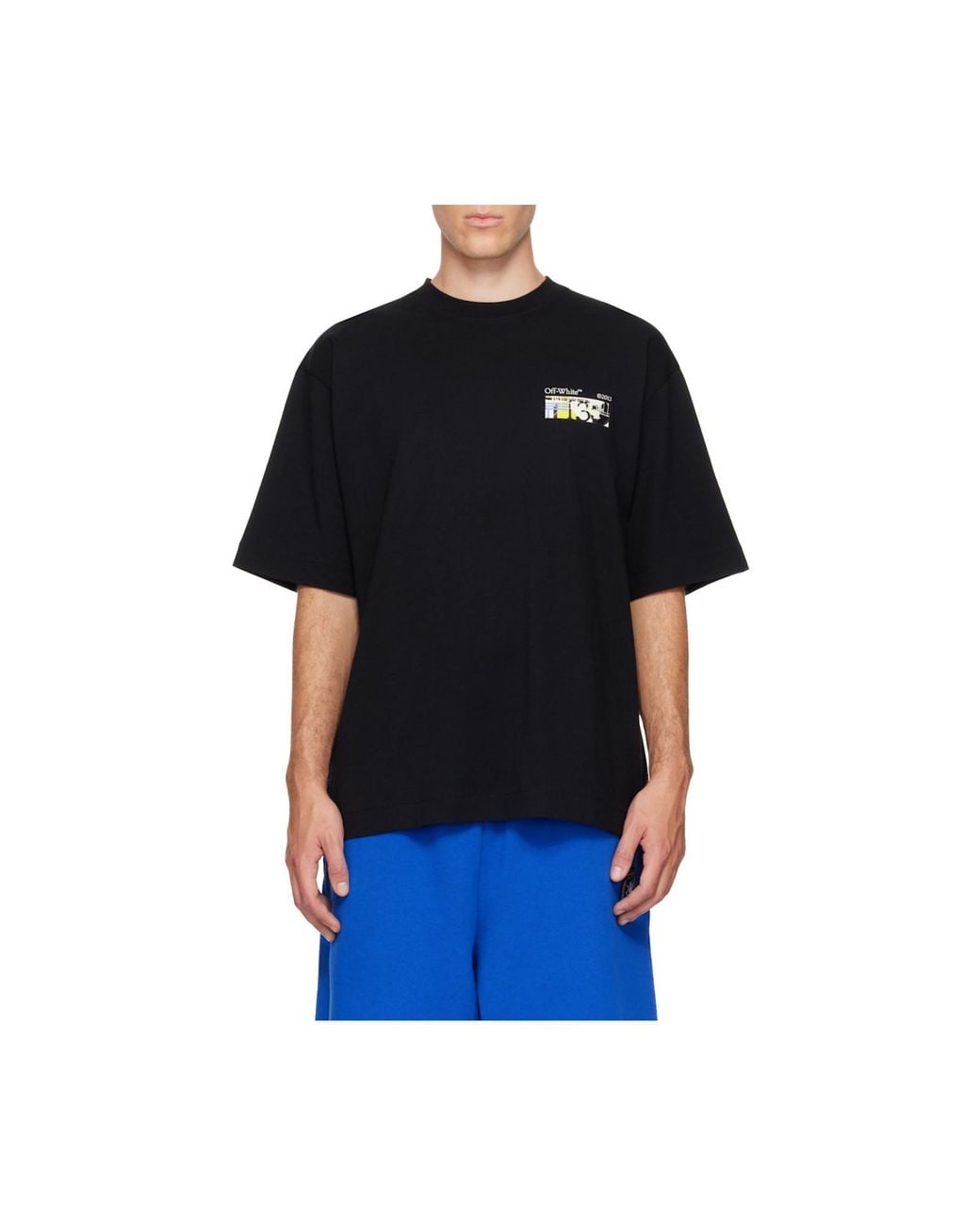 Off-White c/o Virgil Abloh Black Graphic Arrow Print T-Shirt for men
