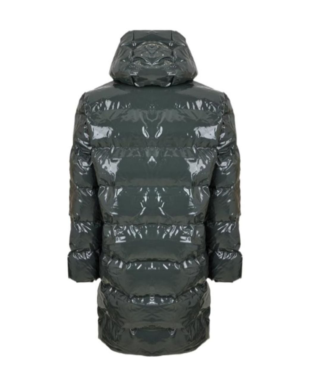 Rains Gray Long-Sleeved Cotton-Padded Jacket for men