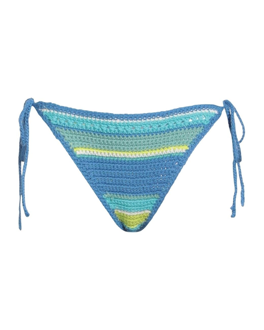Ganni Blue Striped Bikinis