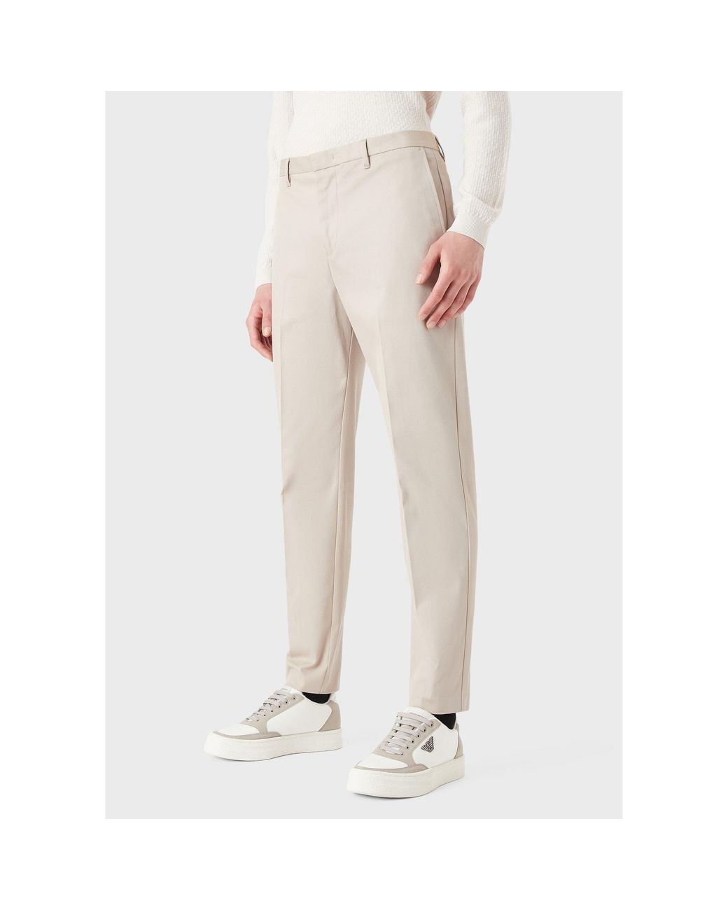 Emporio Armani Gray Trousers for men