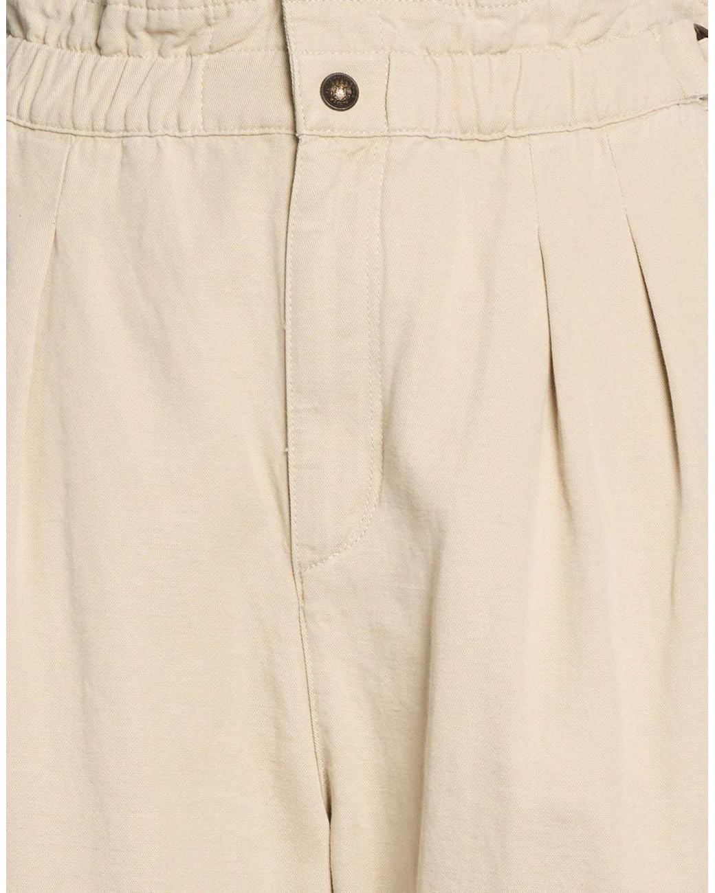 Isabel Marant Natural Solid-Colored Straight-Leg Pants