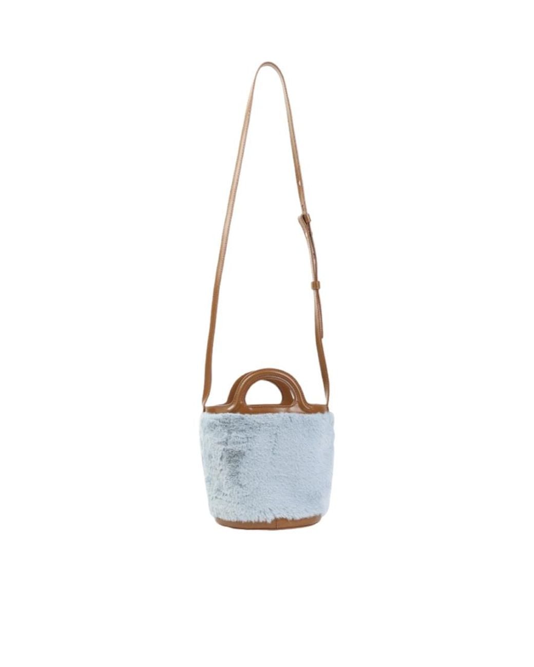 Marni White Logo-Detailed Handbag