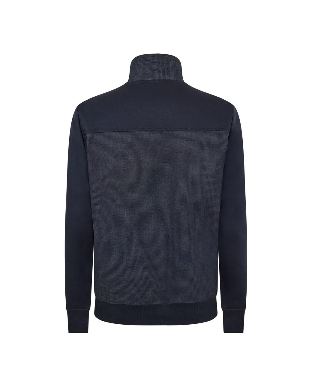 Boss Blue P Shepherd Short Sleeve Zip Hoodie for men