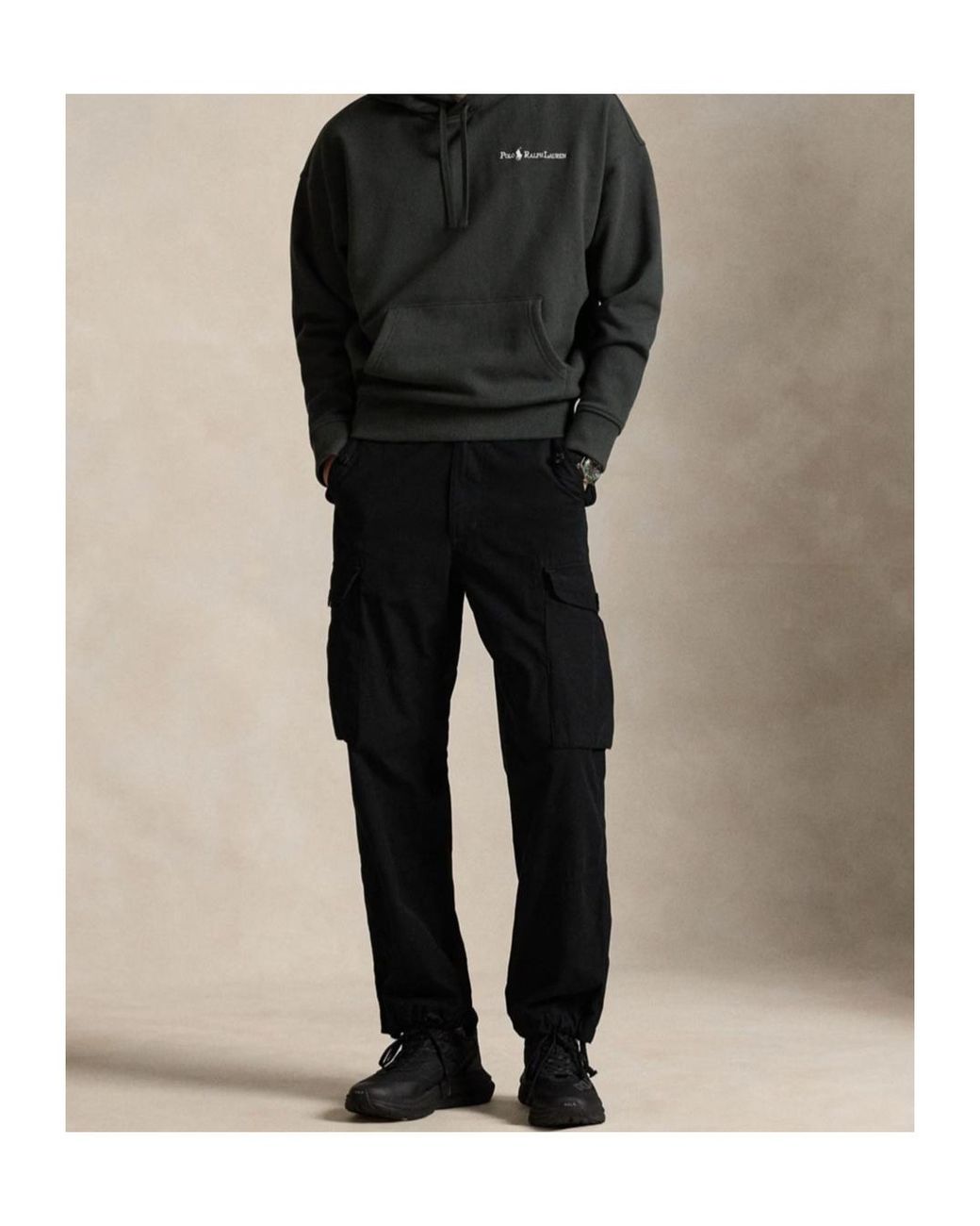 Polo Ralph Lauren Black Hooded Sweatshirt for men