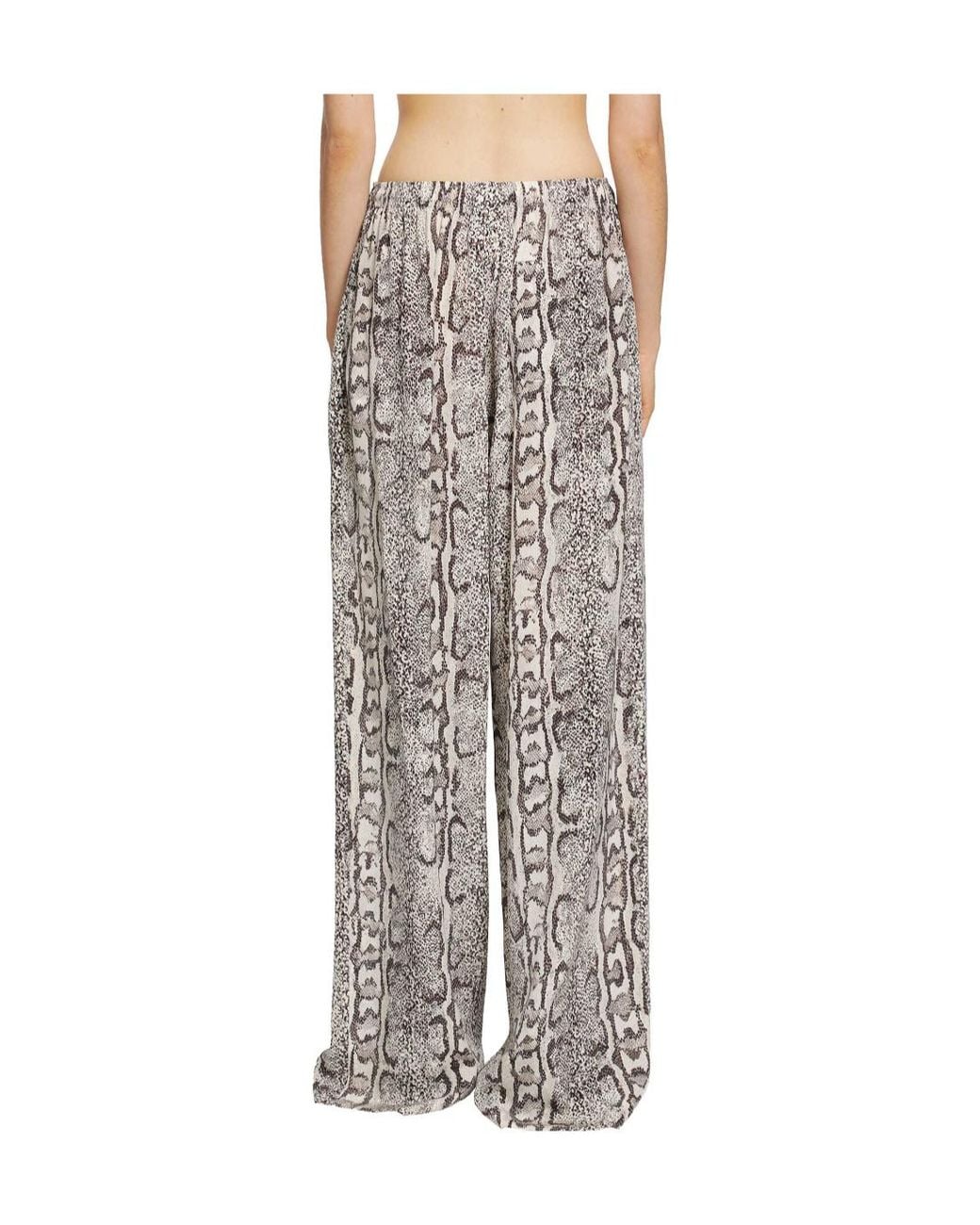 Balenciaga Multicolor Python Print Silk Pyjama Pants
