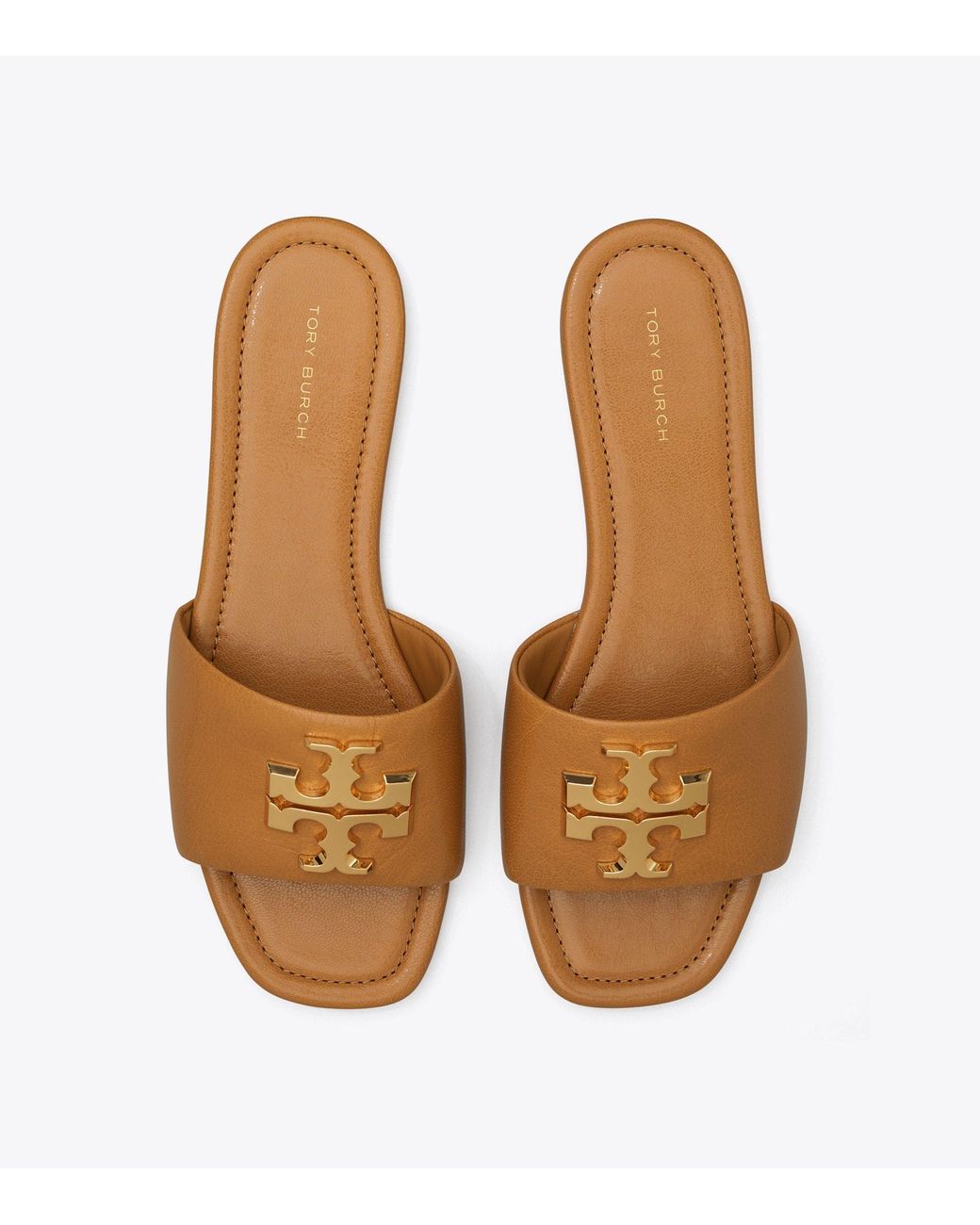 Tory Burch Brown Eleanor Slides