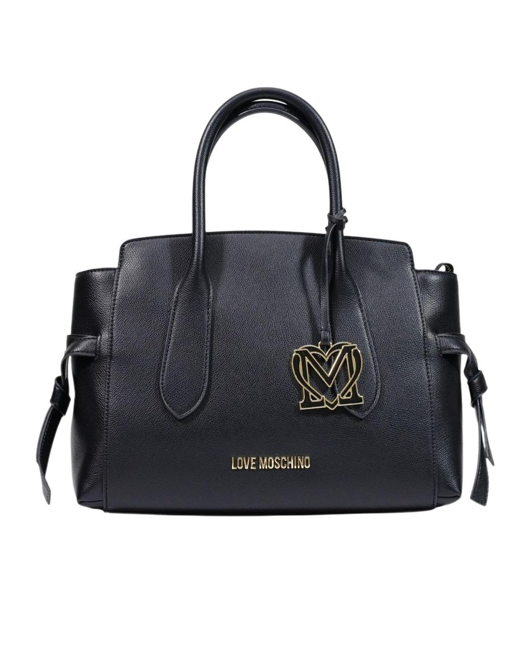 Moschino Black Double-Handled Shoulder Bag