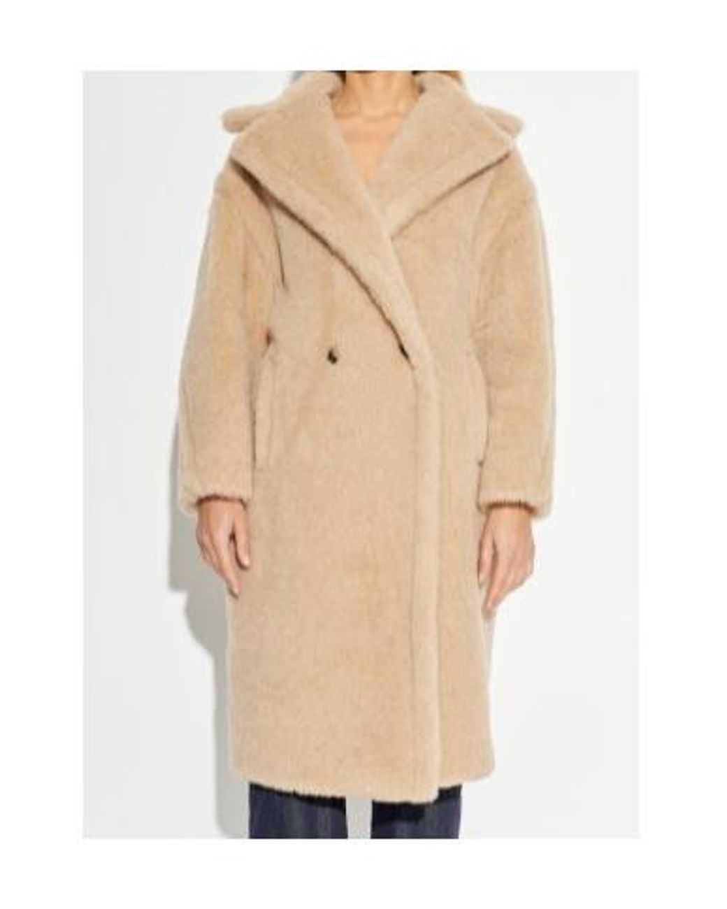 Max Mara Natural Long-Sleeved Coat