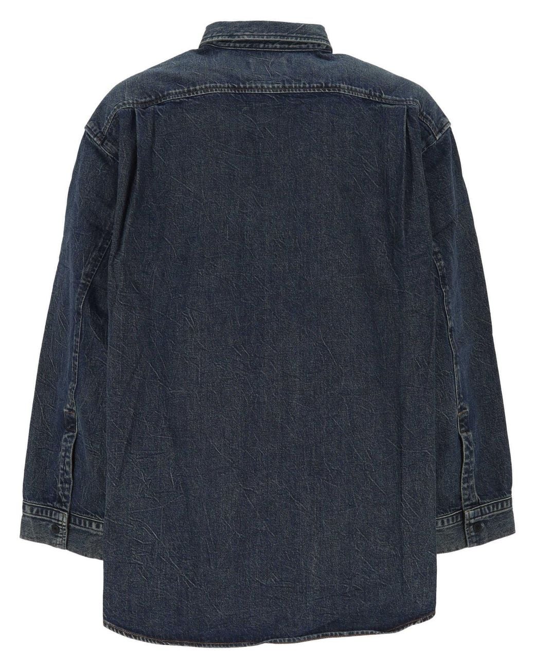 Agolde Blue Patch-Pocket Denim Shirt for men