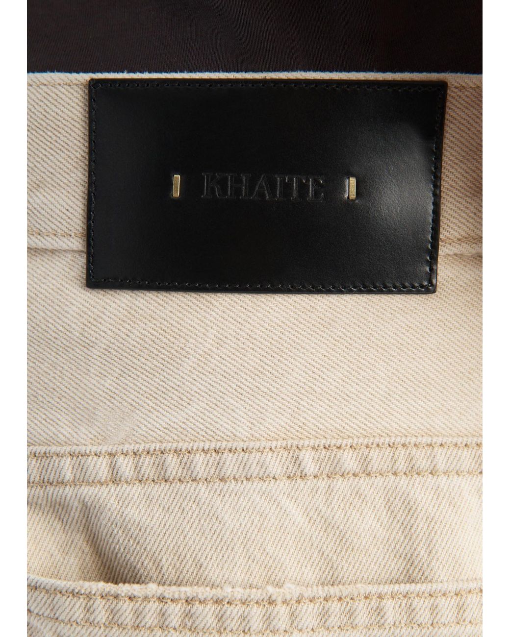 Khaite Natural Callum Straight-Leg Jeans