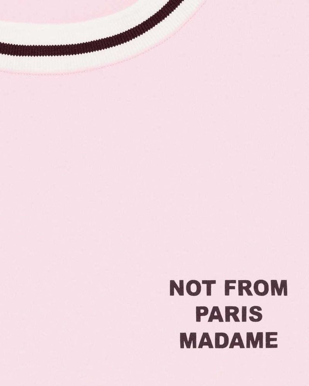 Drole de Monsieur Pink Drôle De Monsieur T-Shirt Slogan Sport T-Shirt for men