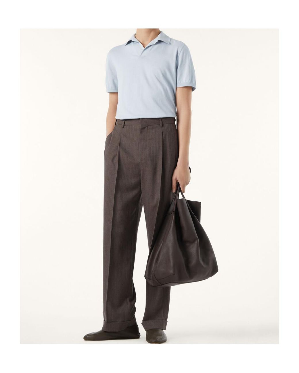 Loro Piana White Polo Shirt for men