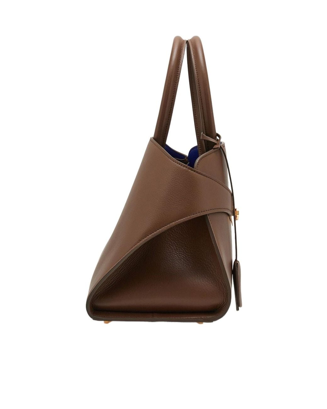 Ferragamo Brown Logo Buckle Shoulder Bag