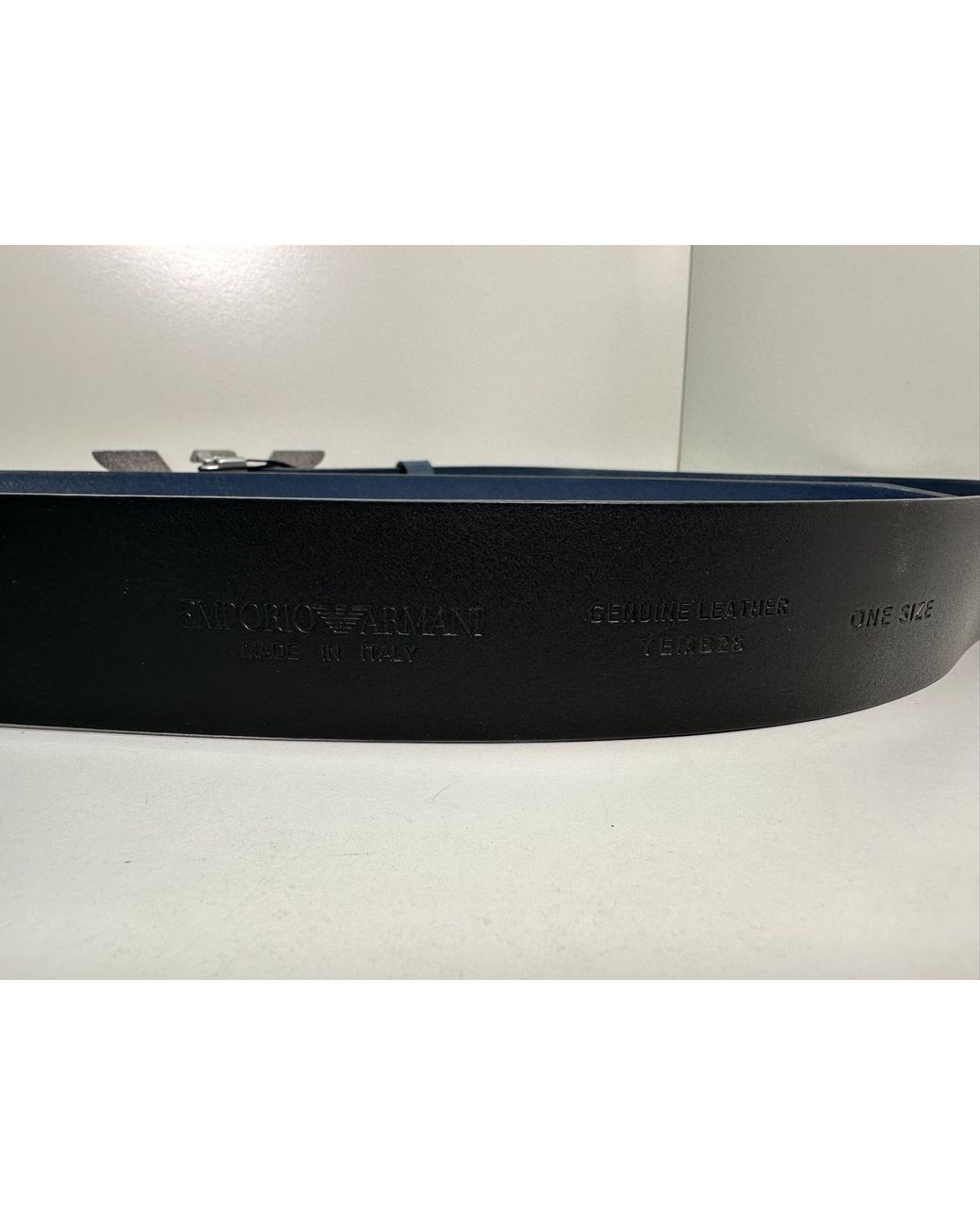Emporio Armani White Eagle Standard Belt for men