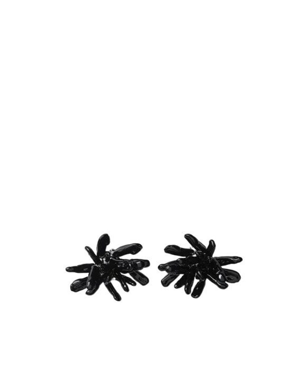 Phoebe Philo White Cluster Earrings