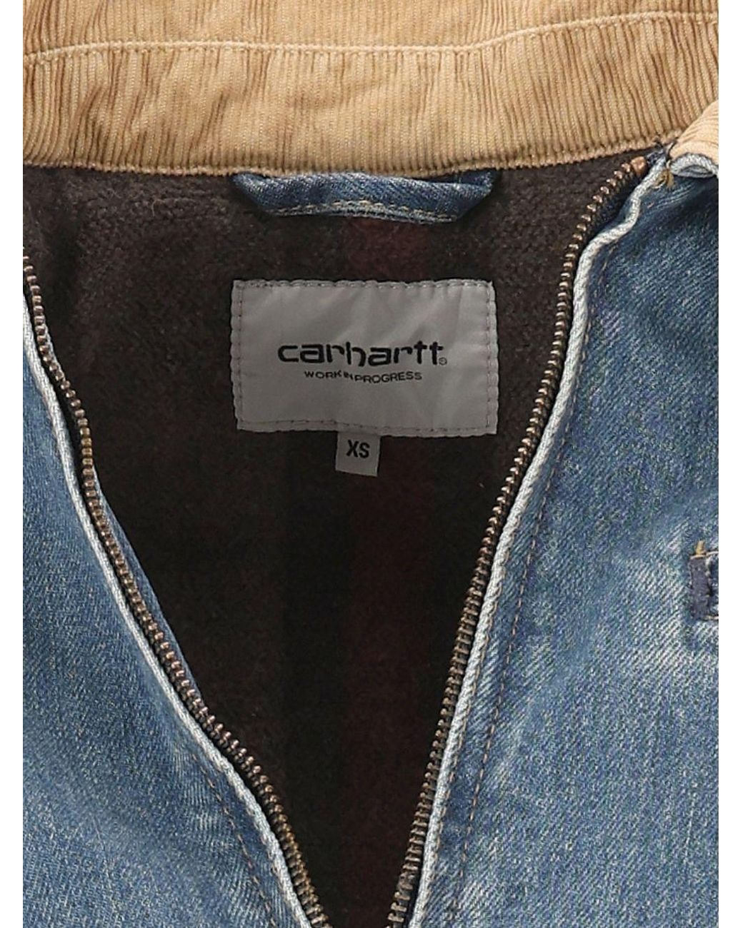 Carhartt Blue Detroit Cord-Collar Denim Jacket for men