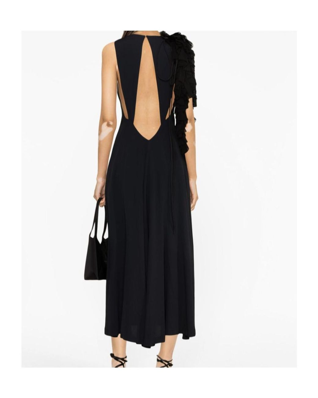Dries Van Noten Black Midi Dress
