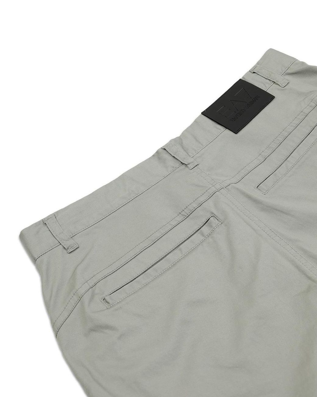 EA7 Gray Straight-Leg Casual Pants for men