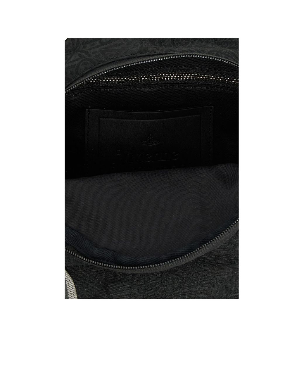 Vivienne Westwood Black Small George Monogram-Jacquard Backpack