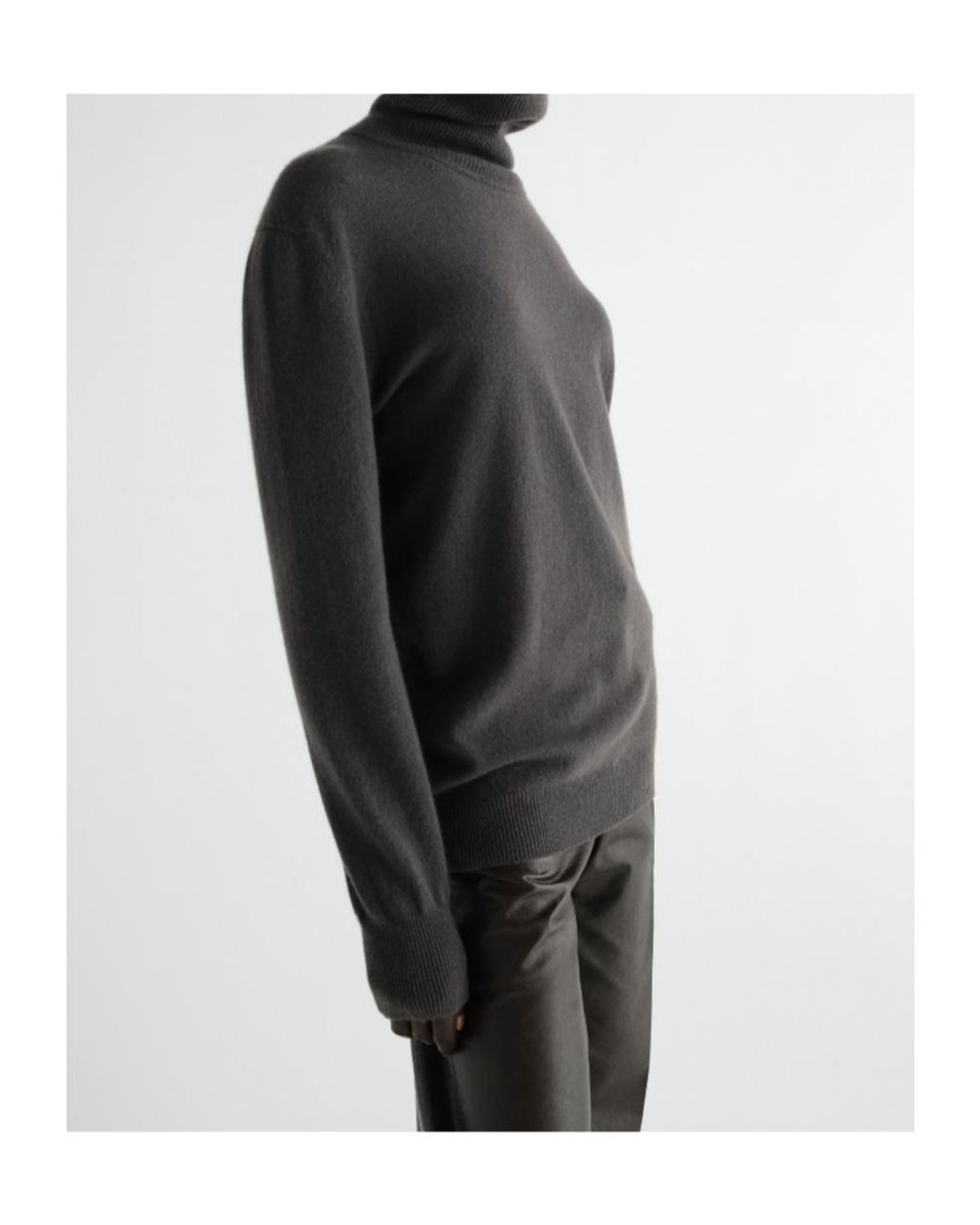 Lemaire Gray Stand-Collar Sweater