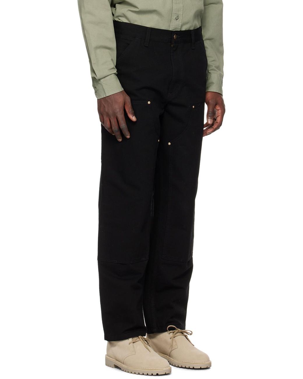 Carhartt Black Double Knee Pants for men