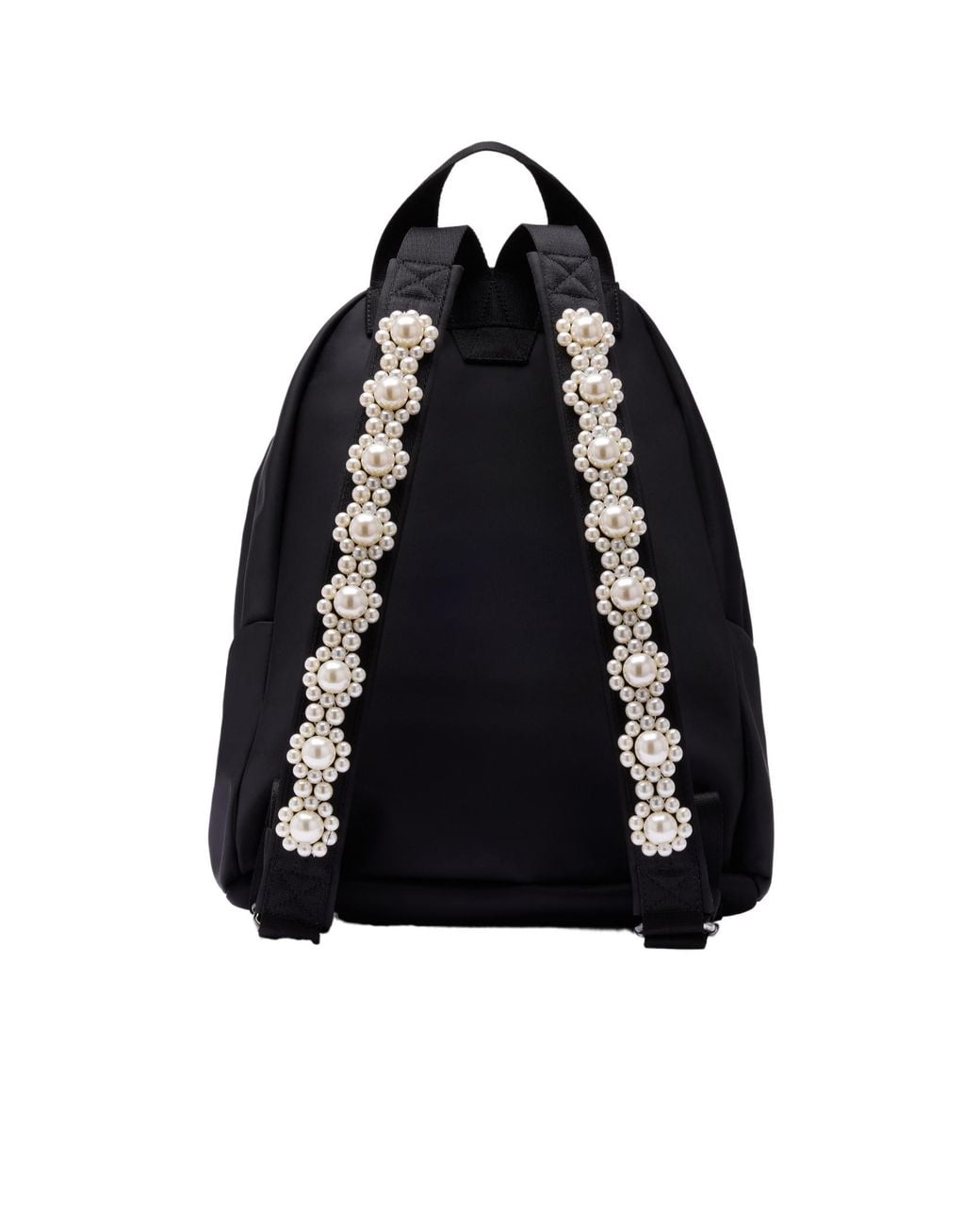 Simone Rocha Black Pearl-Embellished Backpack