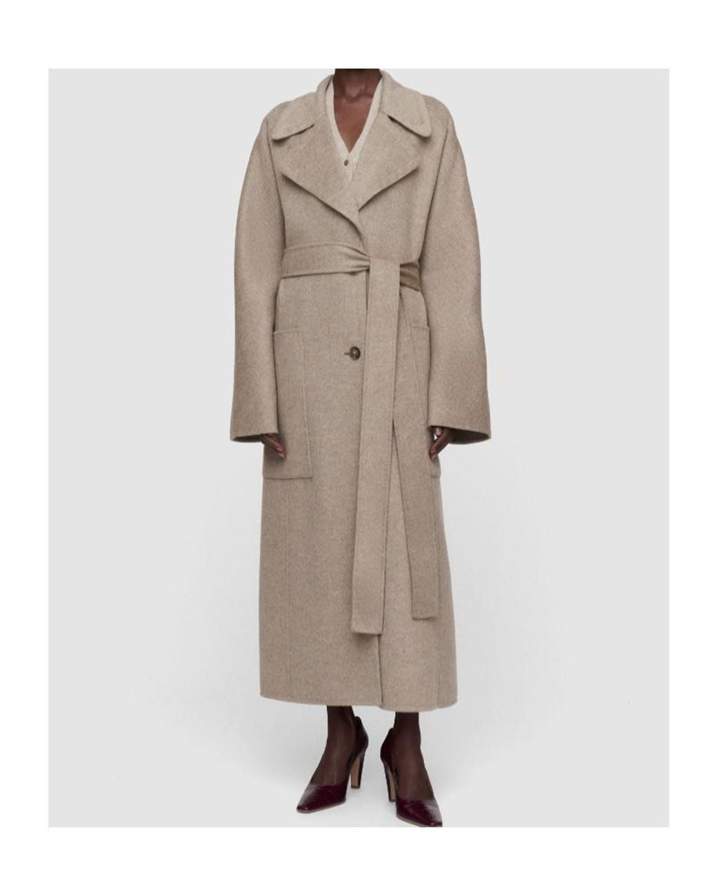 Joseph Natural Spencer Double Face Cashmere Coat