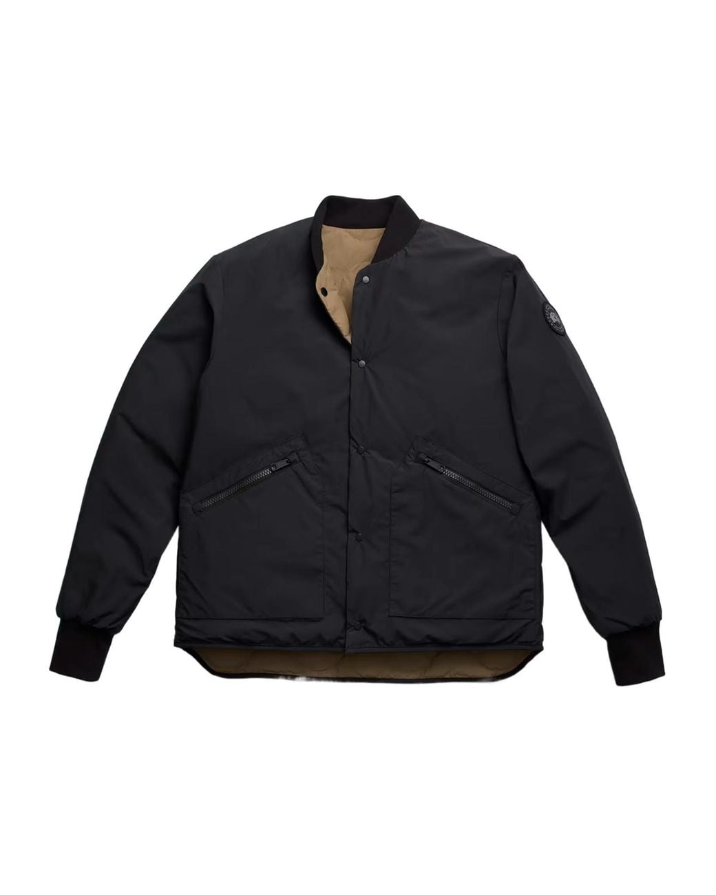 Canada Goose Natural Boswell Logo Patch Reversible Jacket for men