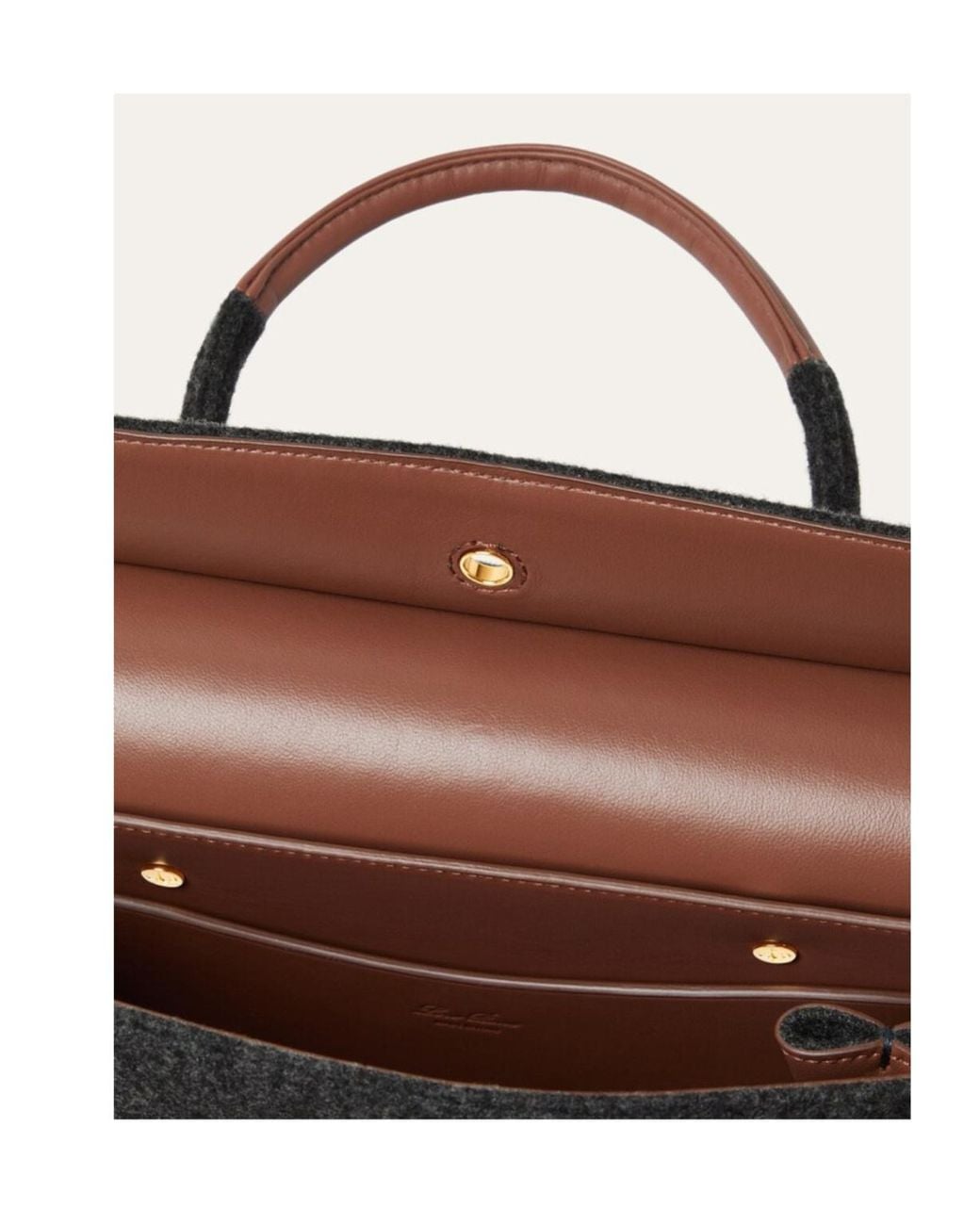 Loro Piana Black Loom Bag L25
