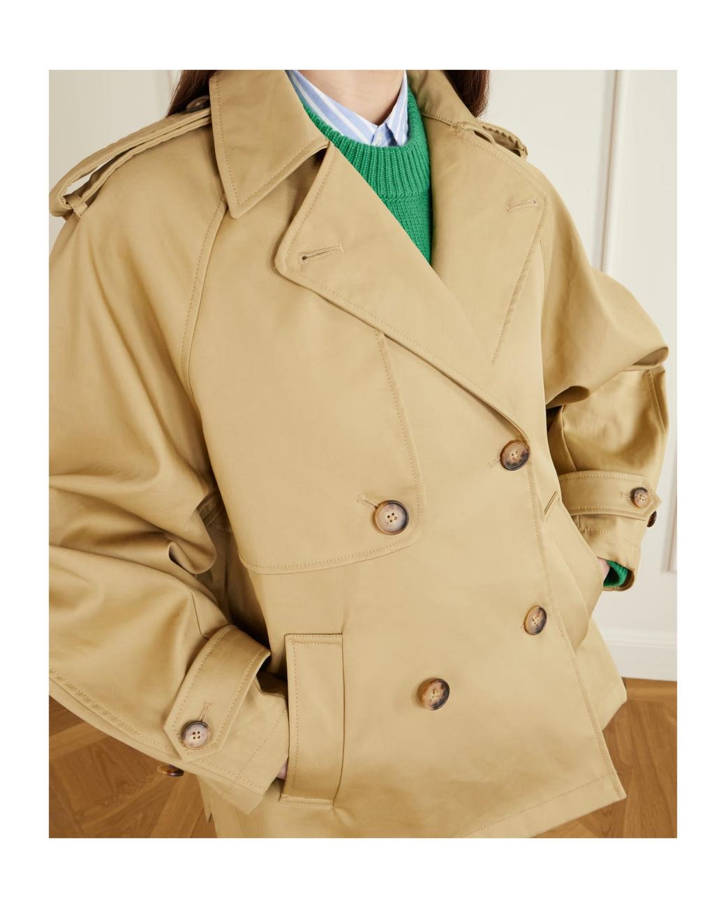 Polo Ralph Lauren Natural Double Breasted Coat