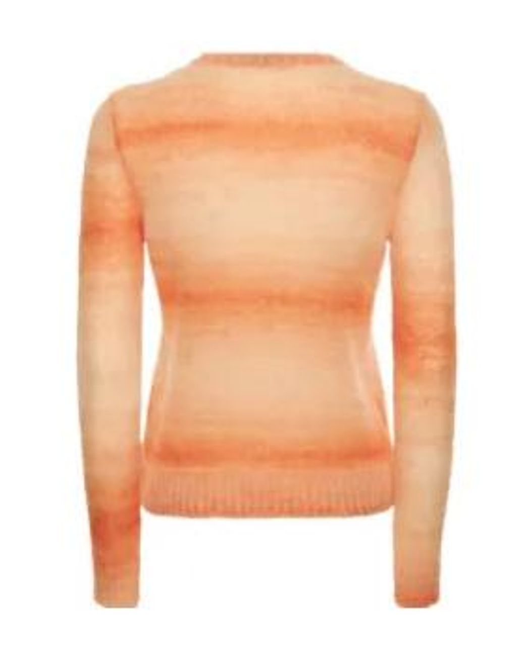 Missoni Orange Gradient Crew-Neck Knitted Sweater