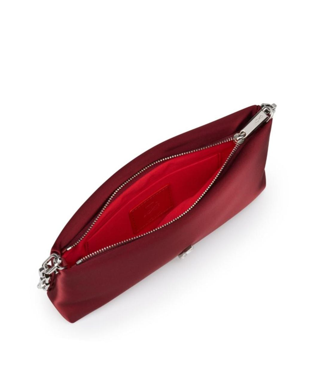 Christian Louboutin Red Maykimay Chained Clutch Bag