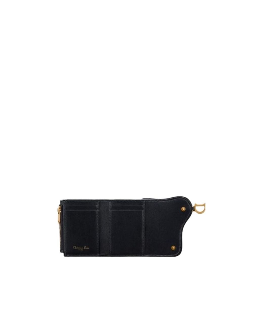 Dior Gray Saddle Lotus Wallet