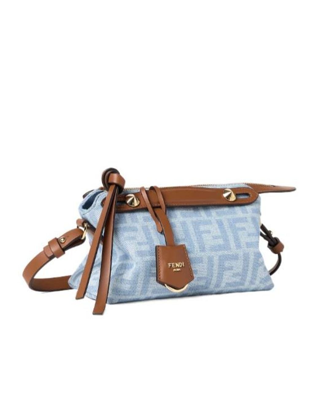 Fendi Blue By The Way Soft Mini Tote Bag