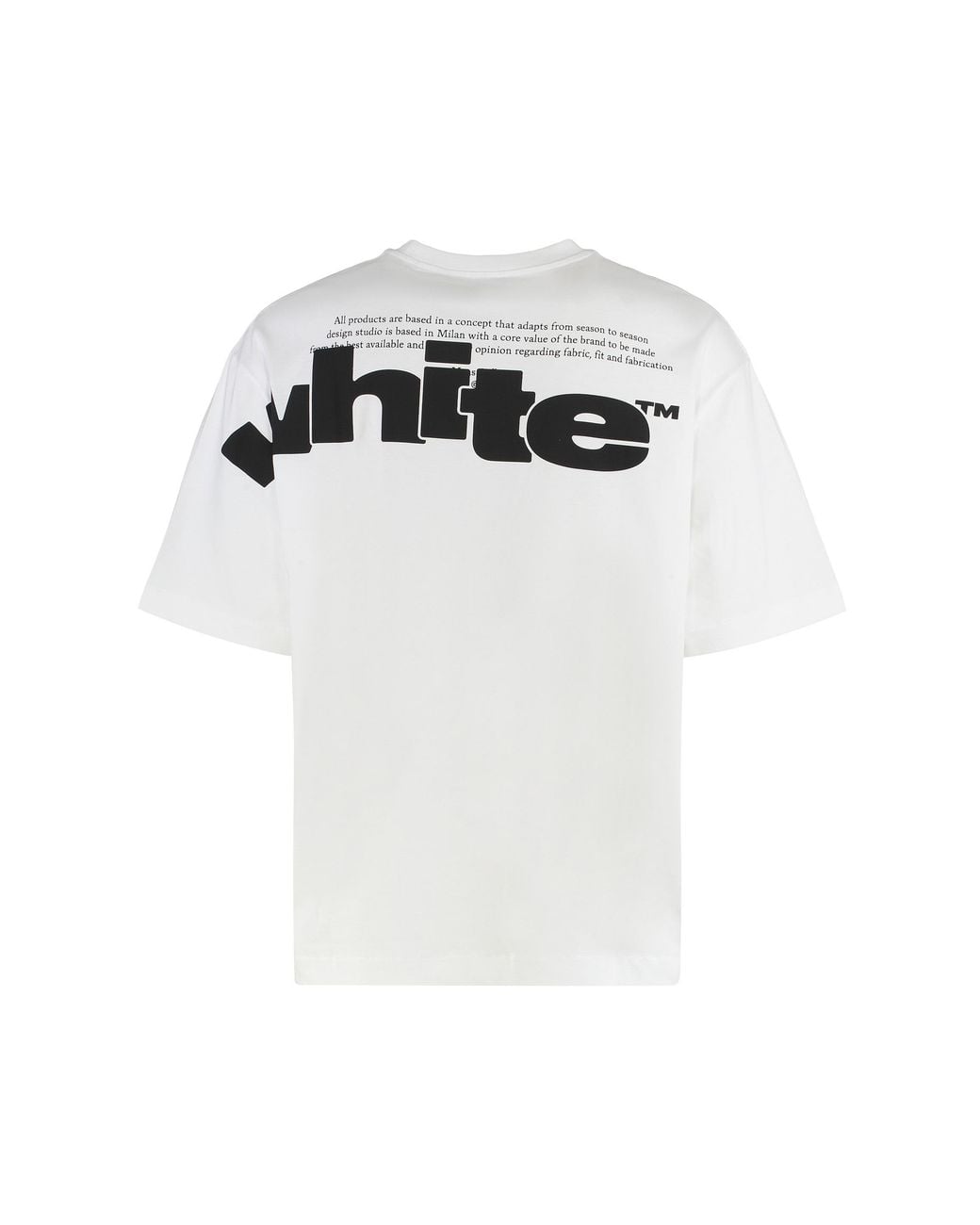 Off-White c/o Virgil Abloh White Cotton Crew-Neck T-Shirt for men