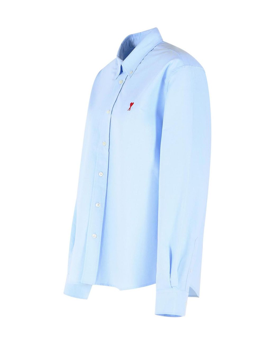 AMI Blue Ami Ami De Coeur Long Sleeved Shirt for men