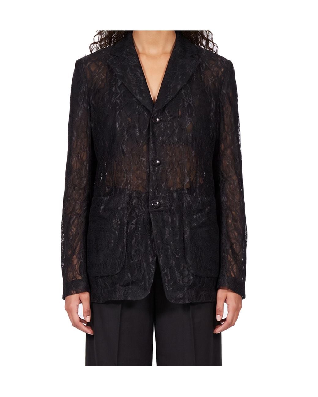 Comme des Garçons Black Translucent Casual Jacket