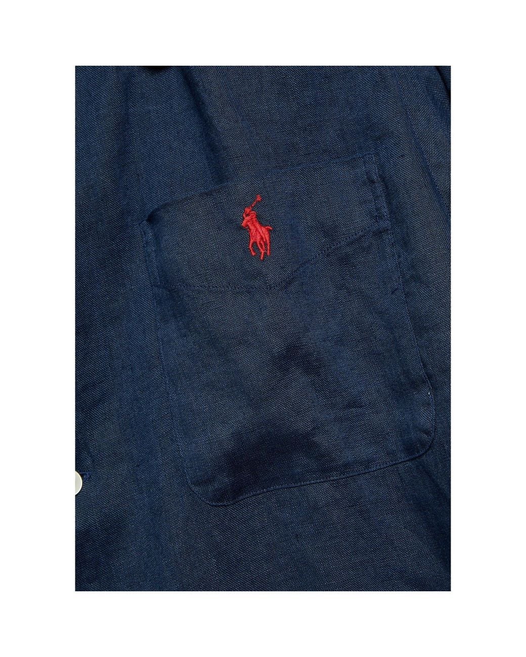 Polo Ralph Lauren Blue Short-Sleeve Relaxed-Fit Shirt for men