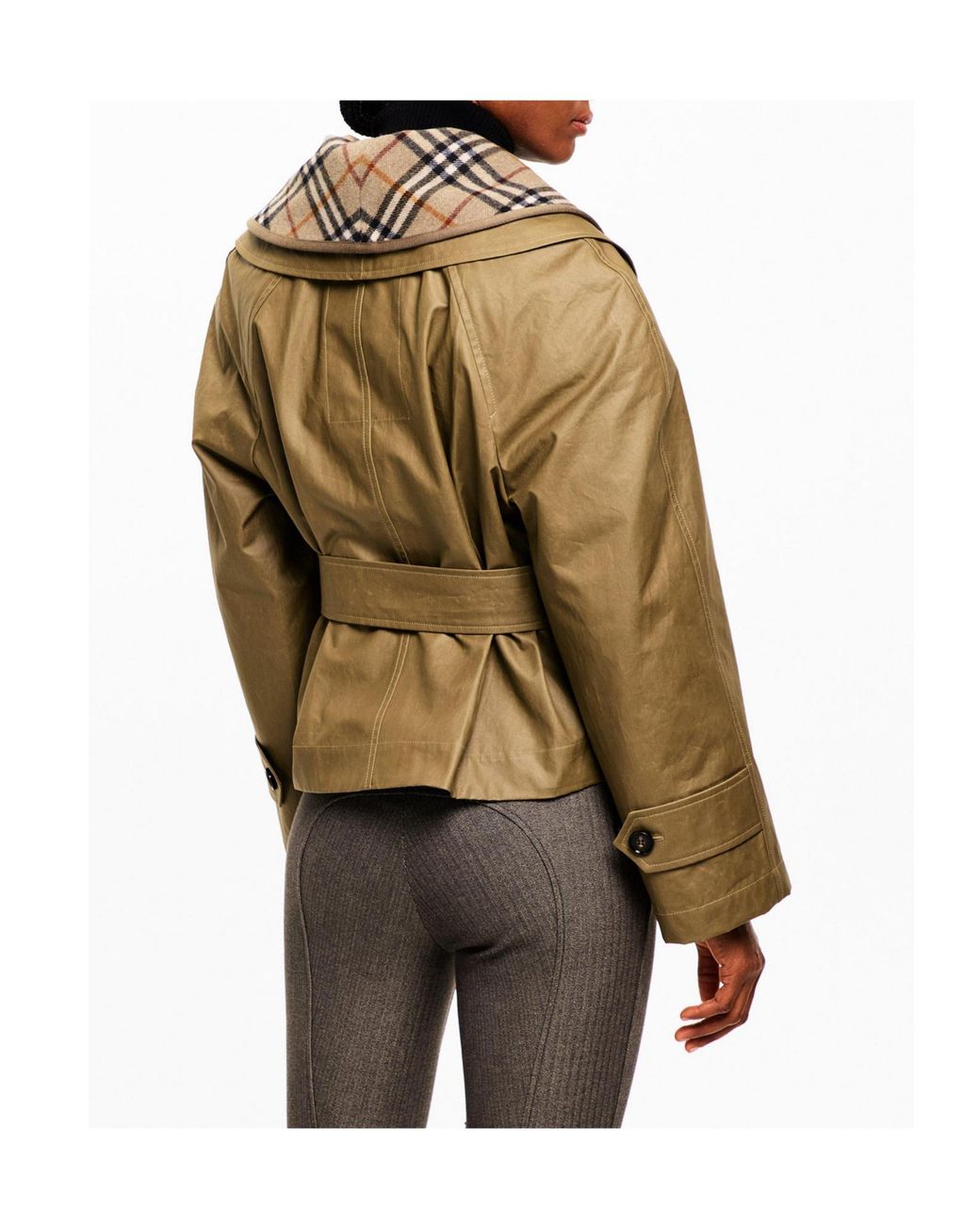 Burberry Green Khaki Short Jacket