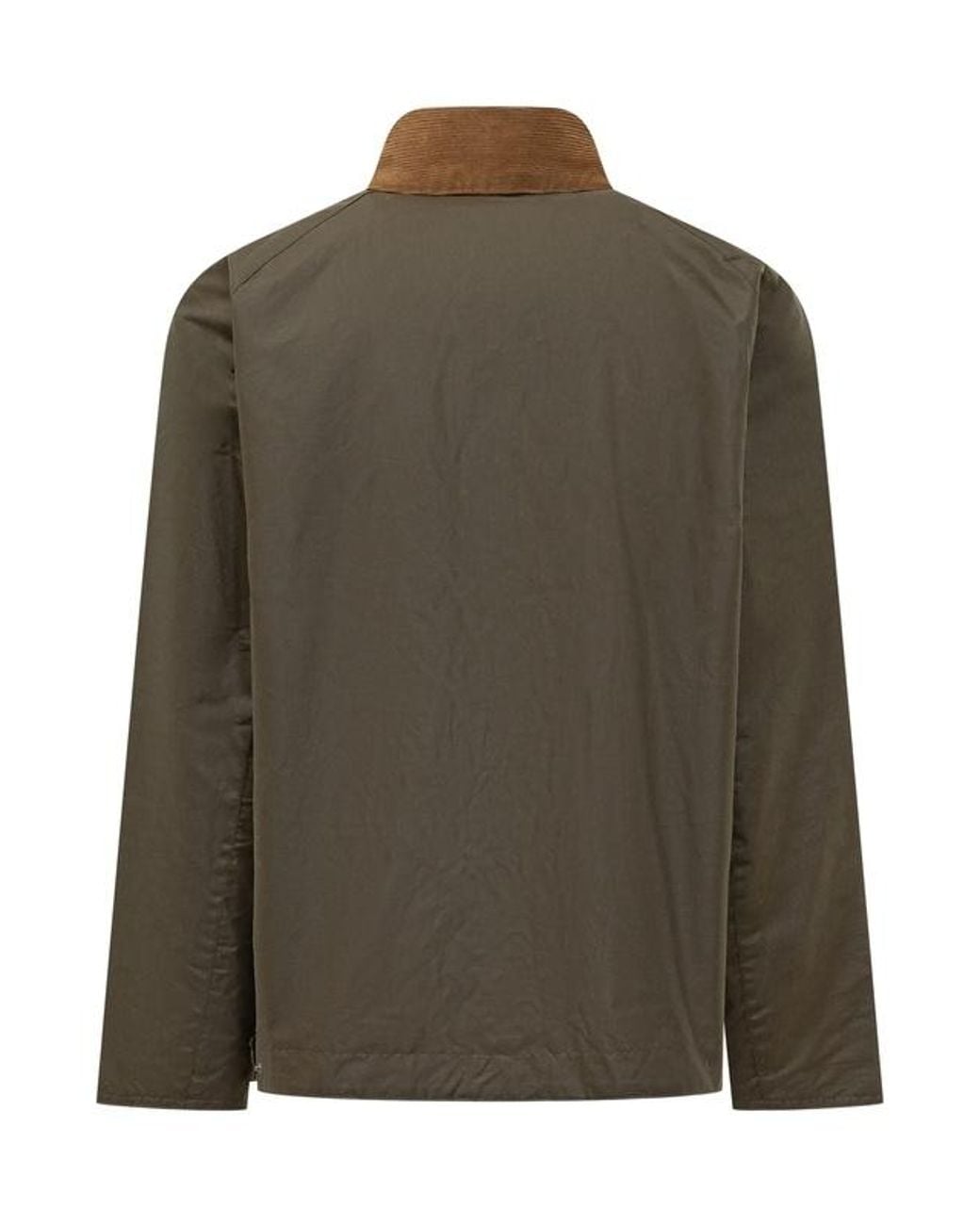 Barbour Green Collared Button-Up Jacket for men