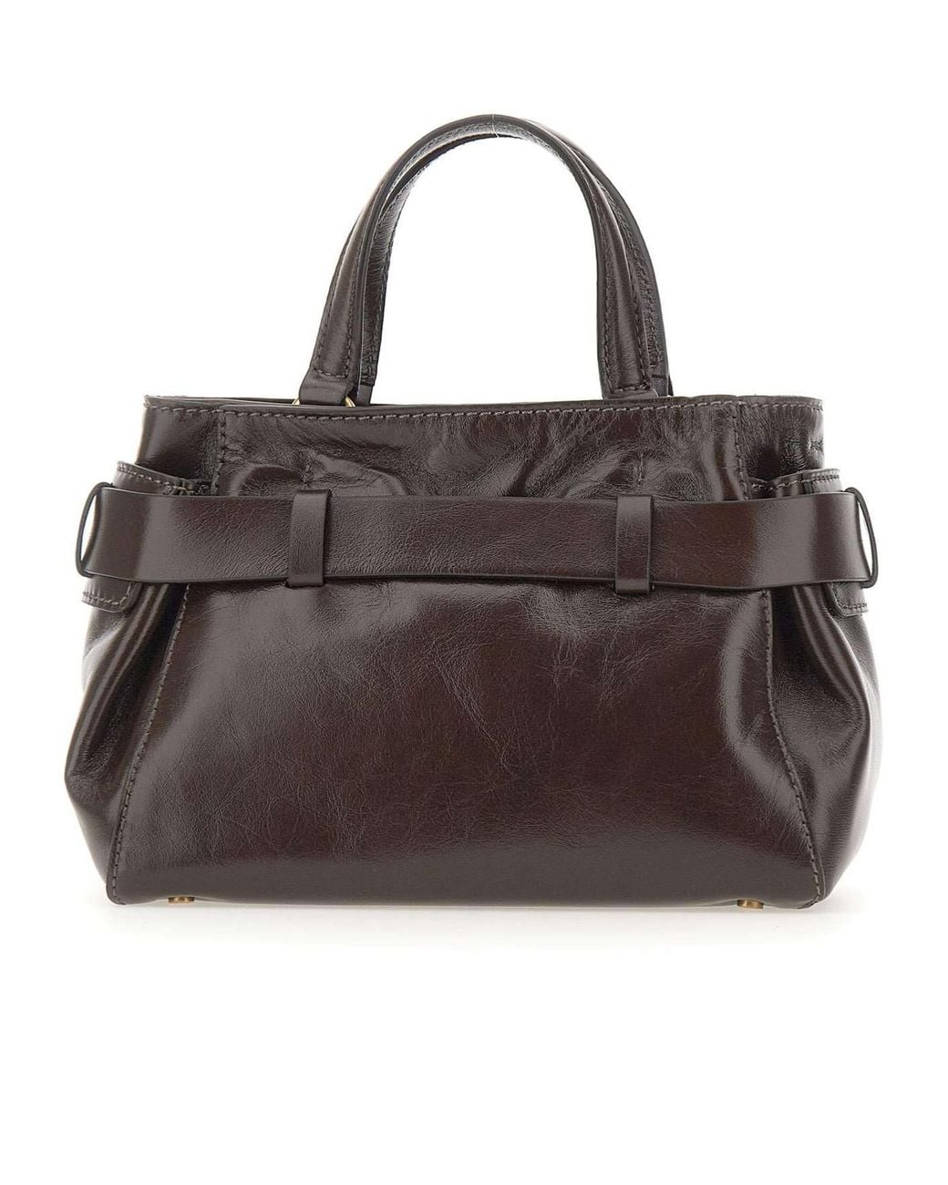Gianni Chiarini Brown Miranda Belted Tote Bag