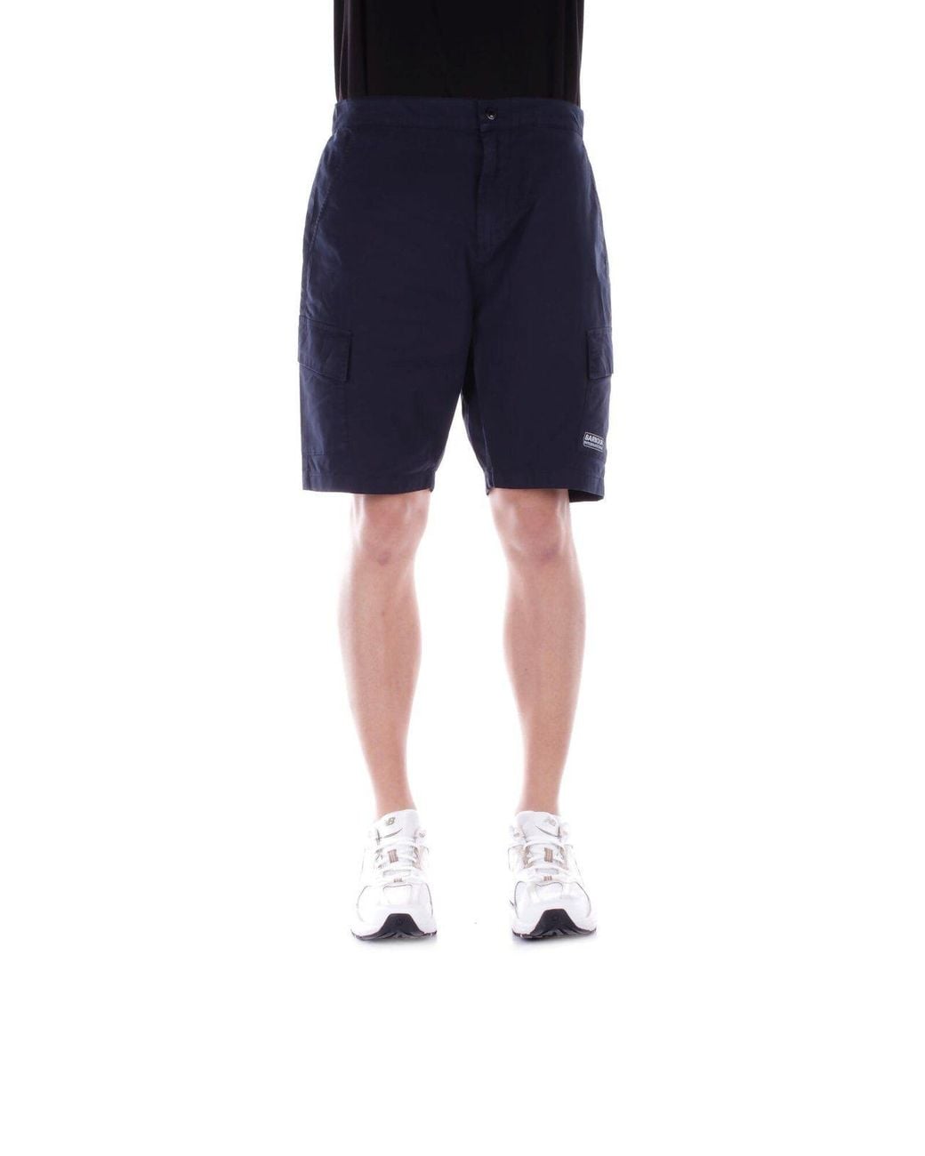 Barbour Blue International Logo Printed Shorts for men