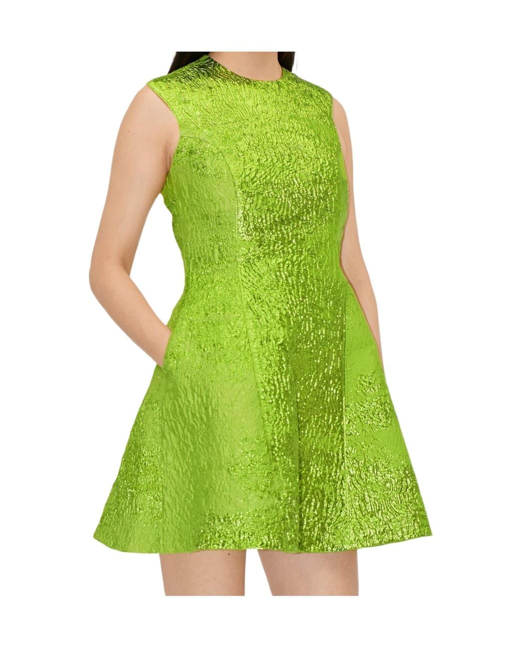 Stine Goya Green Sleeveless Mini Dress