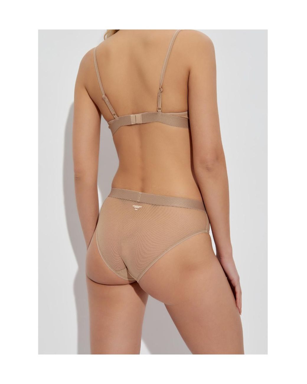 Alexander Wang Natural Sheer Mesh Briefs