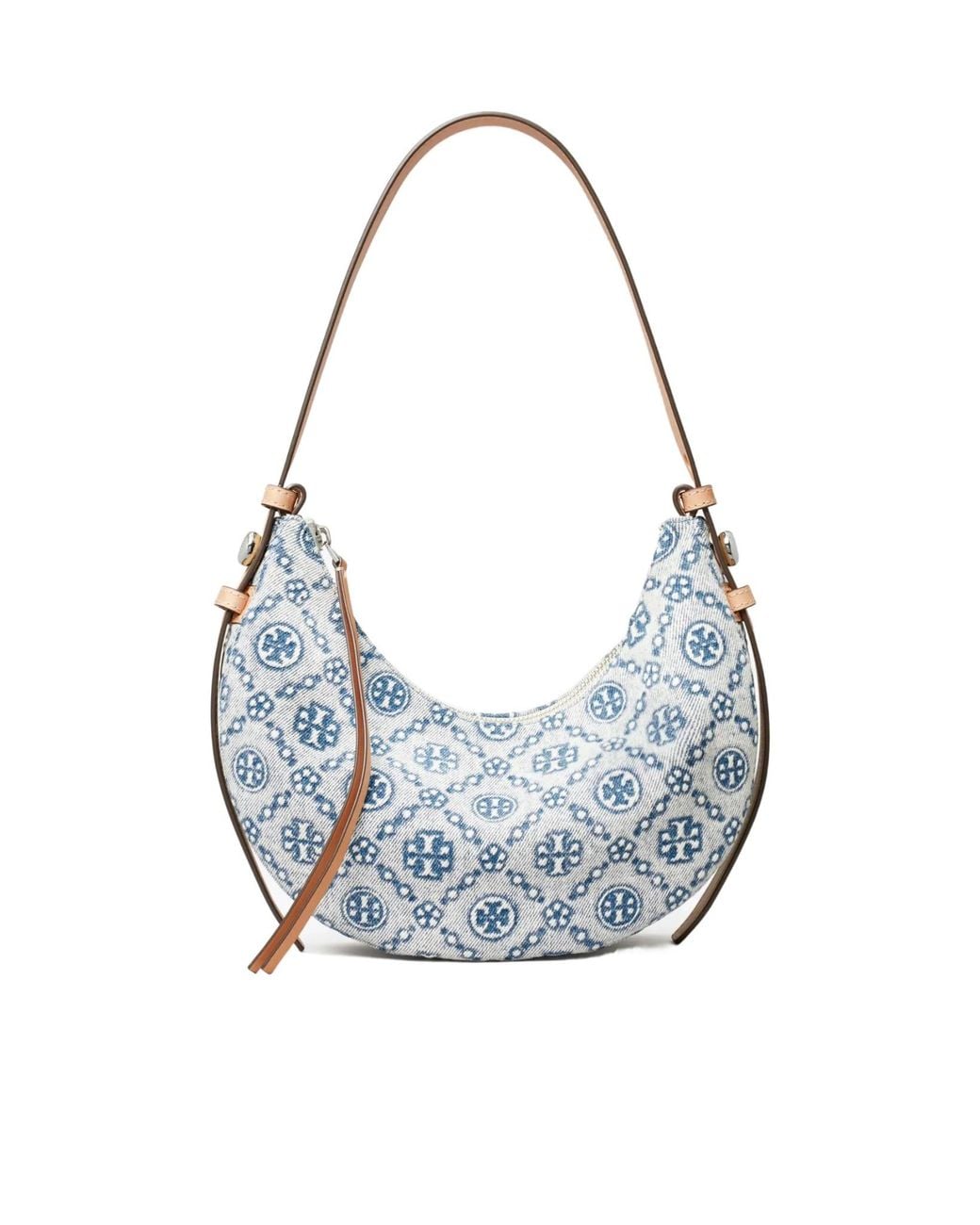 Tory Burch Blue T Monogram Shoulder Bag