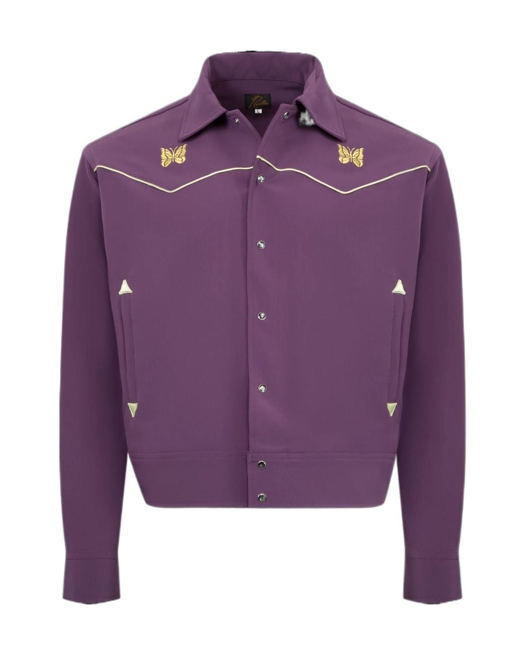Needles Purple Long-Sleeved Casual Jacket for men