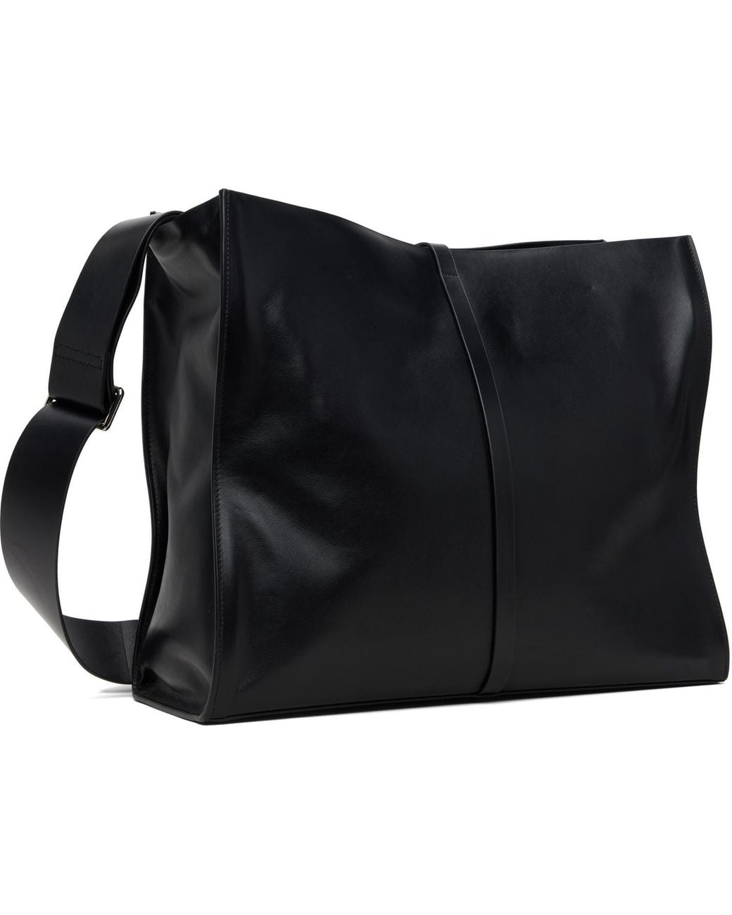 HELIOT EMIL Black Luculent Tote Bag for men