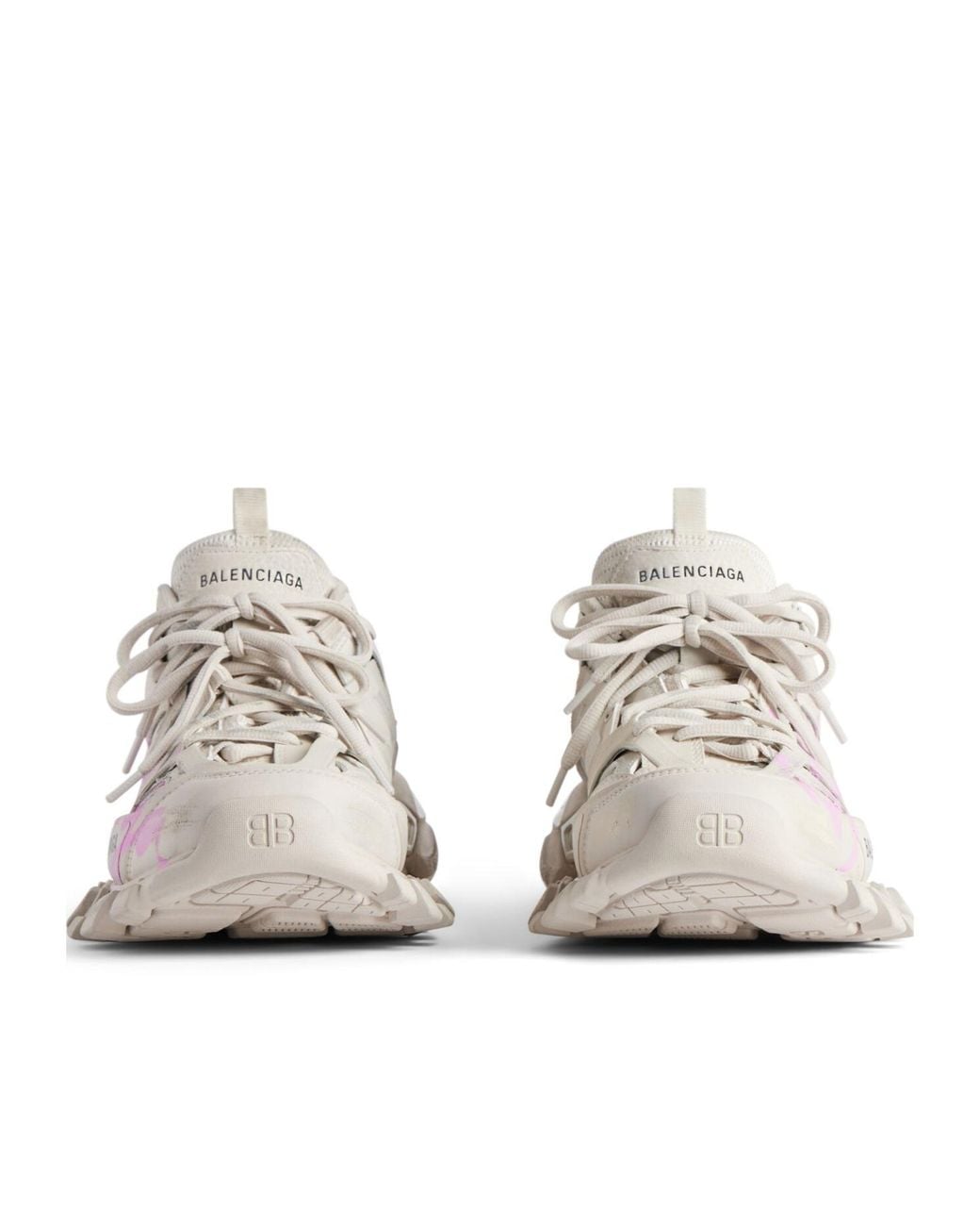 Balenciaga Pink Track Signature Sneaker